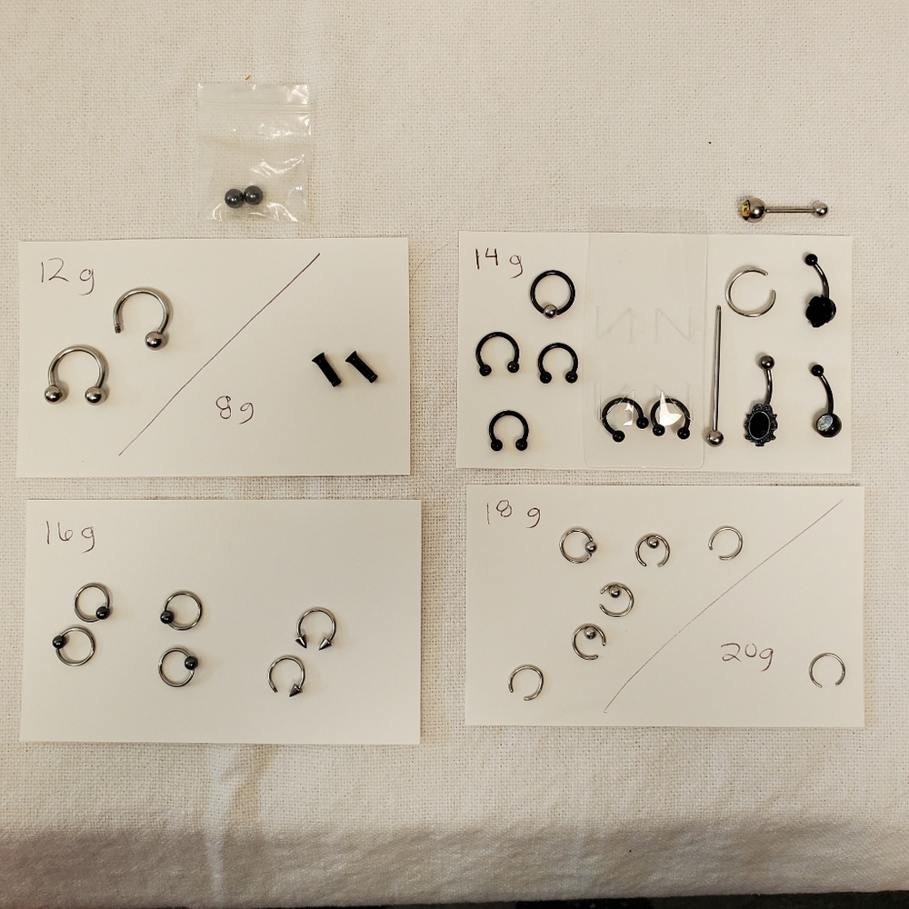 💀4 for $20- Body Jewelry Miscellaneous Styles & Sizes